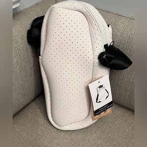 NWT Twig & Arrow White Neoprene Crossbody Bag Water Holder